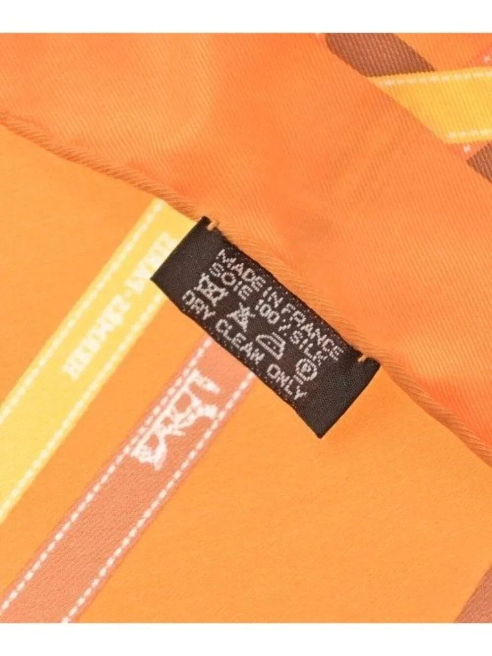 ★SOLD★ Hermes Bandana Scarf Orange - Picture 5 of 5